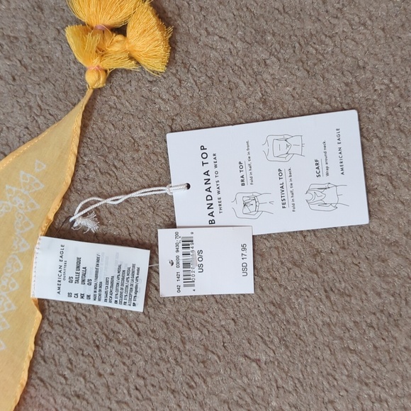 American Eagle yellow multi-way bandeau - Picture 4 of 6